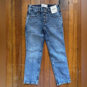 Girls Abercrombie denim size 5/6 long